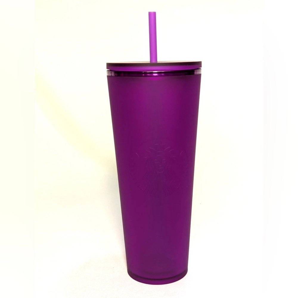 Starbucks Spring 2022.  Venti, Soft Touch Matte Purple cold cup/Tumbler. BNWT